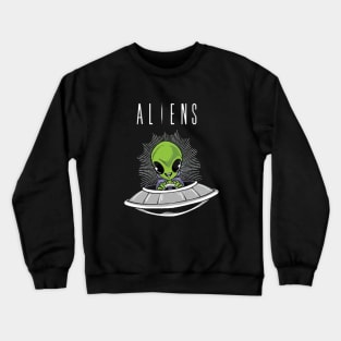 fly alien Crewneck Sweatshirt